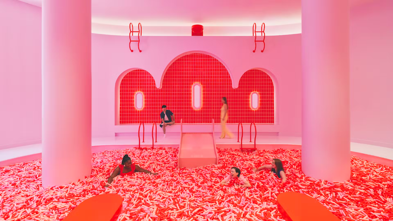 Sprinkle Pool no Museum of Ice Cream em Chicago